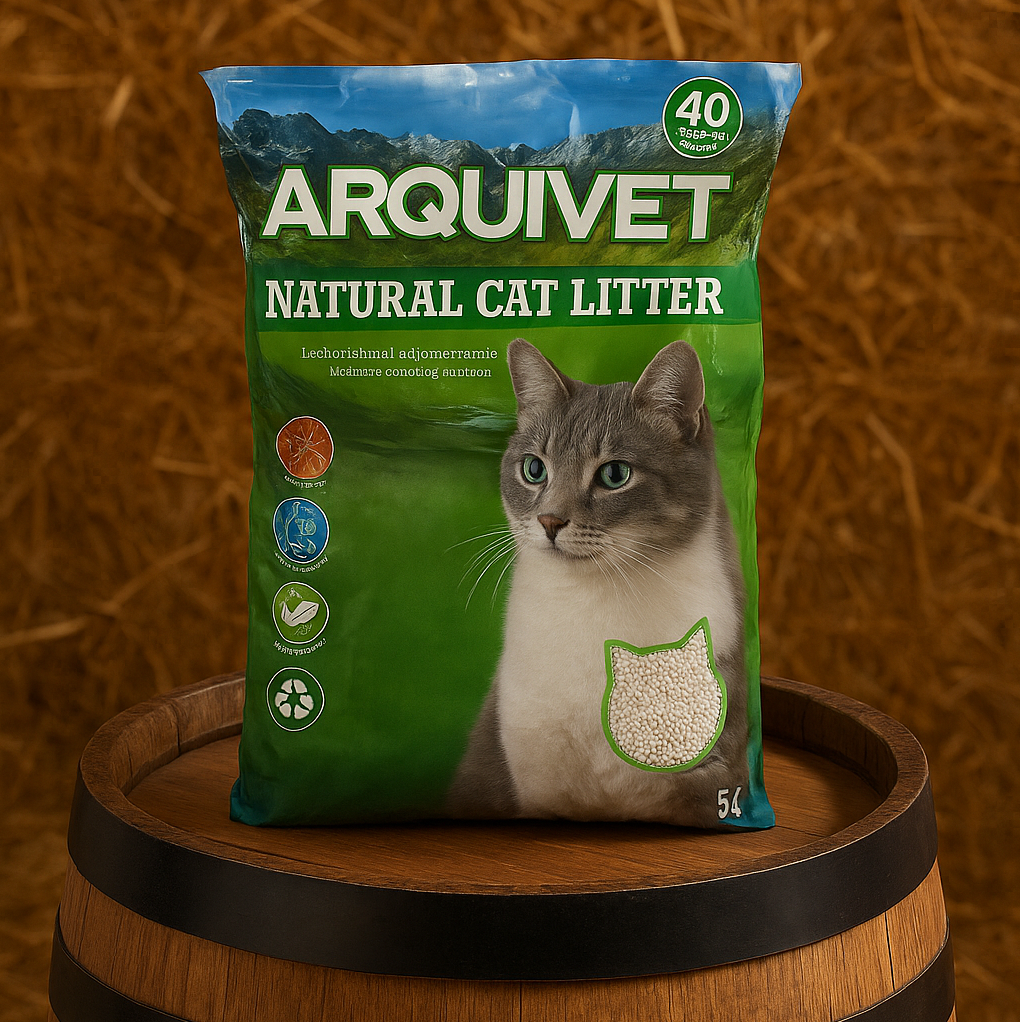 Llit natural per a gats ecològic, còmode i absorbent